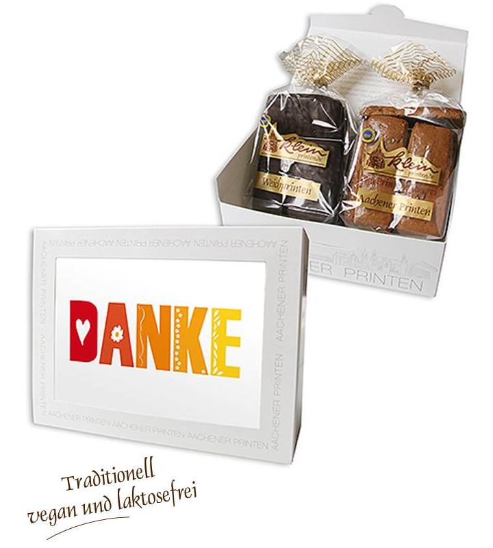 Stimmungsvolles Aachen Motiv "Danke"