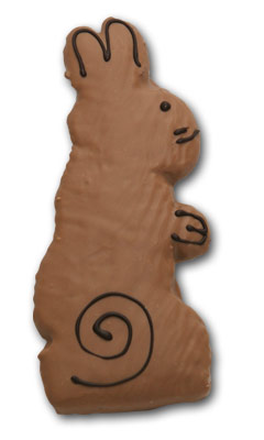 Osterhase, Vollmilch- Weichprinte mit Gesicht, 170 g, 24 cm